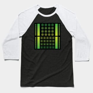 “Dimensional Screen (2)” - V.6 Green - (Geometric Art) (Dimensions) - Doc Labs Baseball T-Shirt